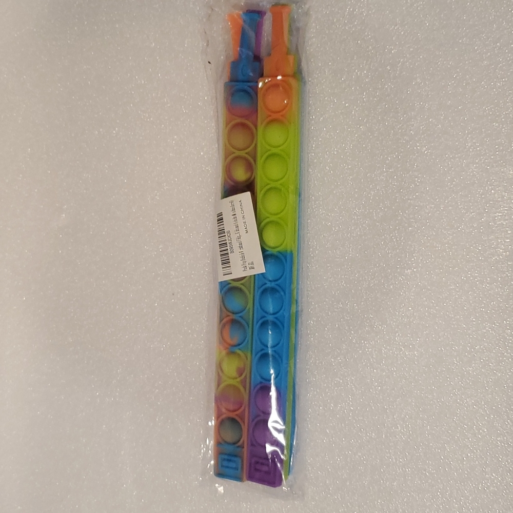 Push Pop Bubble Wristband Fidget 6 pack